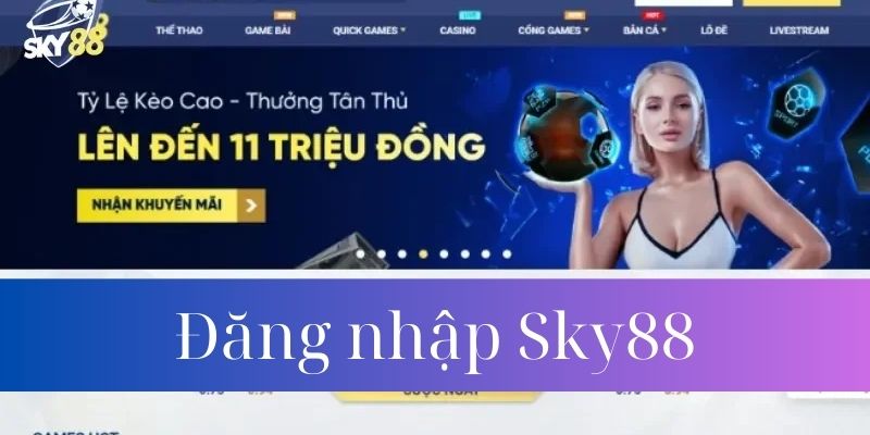 Hướng dẫn đăng nhập Sky88 trên app