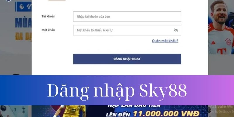 Hướng dẫn đăng nhập Sky88 trên máy tính