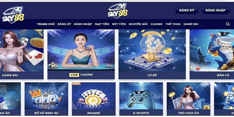 Casino Sky88 - Điểm chơi game đổi thưởng lý tưởng